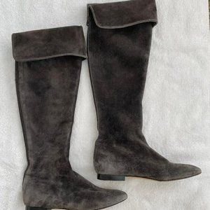 Brian Atwood  Suede Flat Boots